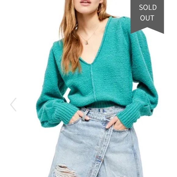 Free People Reverie V-Neck Sweater, Free People Sweater - Picture 14 of 14